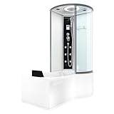 Kombination Badewanne Dusche K55-L01-EC Duschtempel 170x100 cm