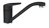 FRANKE 115.0470.661 Armatur NOVARA-PLUS in ONYX mit schwenkbarem Festauslauf / Einhebelmischer