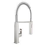Grohe 31401000 Eurocube Profispray Küchenarmatur mit 1 Griff, StarLight, 31401DC0