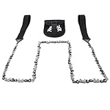 Iceberk Hand-Kettensäge mit Gürteltasche - Hochwertige Handsäge aus rostfreiem Kohlenstoffstahl...