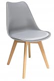 JUMI Esszimmerstuhl Oslo - Esszimmerstühle mit Kissen - Stühle zum Wohnzimmer Esszimmer -...