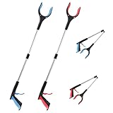 OITUGG 2 Stück Greifzange für Senioren - 83cm Greifzange mit Magnetspitzen und 90° Drehbarer Kopf...