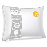 Orange Wave Kopfkissen 40x80cm Federkissen - 3-Kammer Daunenkissen 40x80 Kissen Daunen und Federn...