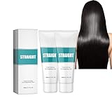 Dyceittdia 2pcs Haarglättungscreme, Hair Straightening Cream, Protein-Glättungscreme, Leave-In...