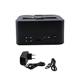 Gurtt Dual-Bay-Festplatten-Dockingstation mit USB-Anschluss und Offline-Klonfunktion für 2,5- und...