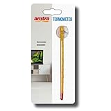 Wave Amtra Slim - Aquarienthermometer aus Glas, mit Saugnapf, schwimmend, genau und schnell