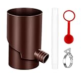 Regenwassersammler mit Teleskopschlauch, Fallrohr Regensammler, 100mm Regendieb, Wassersammler...