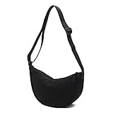 TIAASTAP Damen Halbmond Crossbody Schultertasche, Hobo Casual Crossbody Bag, Einfarbige Tragbare...