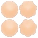 Nippelpads Damen Nipple Cover - 2 Paar - Wiederverwendbare & waschbare Silikon Nippel Covers -...