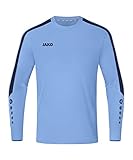 JAKO Kinder Torwart-Trikot Power (Langarm), SkyBlue/Marine, 152