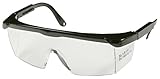 SBS® Schutzbrille | schwarz | verstellbare Bügel | mit optimalen Front- und Seitenschutz |...