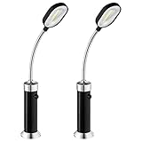 Navaris 2X magnetische COB LED BBQ Grilllampe - 360° schwenkbar - Grill Zubehör Licht magnetisch -...