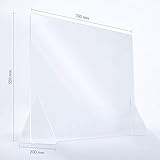 reflecto Spuckwand ohne Durchreiche | 100cm oder 73cm breit | Thekenaufsatz als Nies- und...