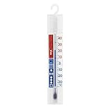 TFA Dostmann Thermometer für Kühlschrank oder Gefrierschrank, 14.4000, mit Kühlzonen, hohe...