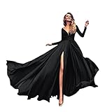 Off Shoulder Abendkleid Damen Lang,Glitzer Kleid Damen,Damen Abendkleider Elegant für Hochzeit Sexy...