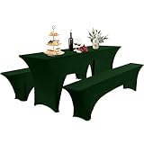 Elastisch Biertischhussen Bierbank-Auflage & Tischdecke Für 50 cm or 70 cm Table Width 3 TLG-Set...