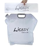 Liebdy® Faltbarer Wasserbehälter 10 Liter, BPA frei, Flexibler Wasserkanister für Camping,...