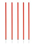 SPORTIKEL24 Slalomstangen 100 cm, ø 32 mm – 5er-Set – Trainingsstangen mit Metallspitze –...