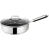 Tefal Jamie Oliver E31432 Schmorpfanne Edelstahl mit Deckel 25cm 3,2L