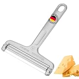 Westmark Käseschneider mit Rolle und Schneiddraht, Variable Schnittstärke, Rostfreier...