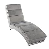 Mingone Relaxliege mit Rückenlehne Ergonomische Chaiselongue Relaxsessel Wohnzimmer Lounge Liege...