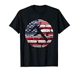 Messschieber Silhouette in amerikanischer Flagge – Messschieber T-Shirt