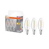 Osram LED Base Classic B Lampe, in Kerzenform mit E14-Sockel, nicht dimmbar, Ersetzt 40 Watt,...