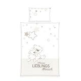 Herding Baby Best Kleinkinder-Bettwäsche-Set, Jana Lieblingsmensch Wendemotiv, Bettbezug 100 x 135...