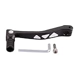 GOOFIT Black CNC 0.47 Zoll Universal Motorrad Schalthebel Aluminium Faltgetriebe Mit Werkzeugen...