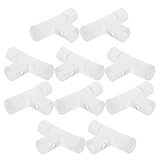 DECOMELODY 10 Stück Faltbarer Badewannenrahmen Dreiwegeverbinder aus Robustem Kunststoff Klappbarer...