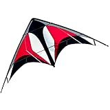 CIM Lenkdrachen - Power Hawk Red Black - für leichten bis kräftigen Wind - Abmessung: 155x75cm -...