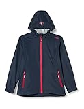 CMP Mädchen Windproof and waterproof rain jacket WP 10.000 Regenjacke, Black Blue, 152