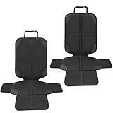 HDRNT Kindersitzunterlage Lsofix 2 Stück mit Mehreren Taschen aus Oxford Stoff für Autositz Schutz...