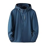 kuiazelit Regenmäntel für Herren – leichte Outdoor-Softshell-Jacke, dünne, wasserdichte...