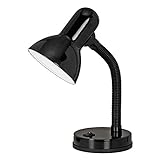 EGLO Tischlampe Basic, 1 flammige Tischleuchte, Schreibtischlampe aus Stahl und Kunststoff, Farbe:...