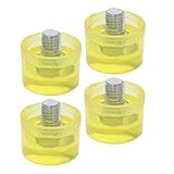 Homoyoyo 4stücke Gummihammerkopf Ersatz Mit Teilen Schlagköpfe Für Schmuck Lederarbeiten...