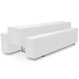 Beautissu Bierbank Hussen & Biertisch Husse Set 3 TLG. Halblang – Edles Hussen Komplettset 70 cm...