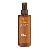 Piz Buin Tan & Protect, Bräunungsbeschleuniger Sonnenöl Spray mit Sonnenschutz LSF 30, wasserfest...