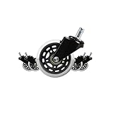 FlexiSpot Bürostuhl Rollen 5er-Set Leise Gummirollen kompatibel mit 11x22 mm Stiften,...