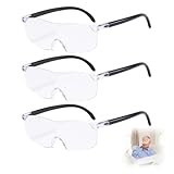 Lupenbrille,Leselupe,3 Stück 300% 500% 800% Vergrößerungsbrille,Lupenbrille für...
