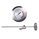 ULTECHNOVO 1Stück Küchenthermometer Aus Präzises Fleischthermometer Für Frittieröl Und Grill...