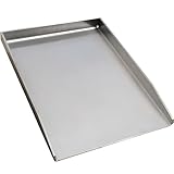 AMZBBQ® Premium Plancha Set - 40 x 30 cm - Grillplatte für Gas- & Kohlegrill - 4,8 mm massiver...