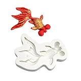 PANGBOER Niedliche Karpfenfisch-Silikonform, Fondant, Schokolade, Kuchen, Dekoration, Zuhause,...