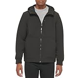 Levi's Wasserabweisende Softshell-Bomberjacke für Herren mit Kapuze, Schwarze offene Unterseite,...