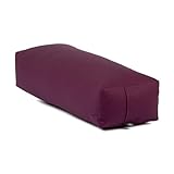 Bodhi Yoga Salamba Bolster Eco | Waschbarer Bezug aus 100% Bio-Baumwolle | Yogarolle eckig mit Bio...