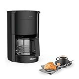 Krups F30908 ProAroma Filterkaffeemaschine mit Glaskanne, 1,25L Füllmenge, 10-15 Tassen, 1050W,...