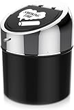 LegendTech Edelstahl Aschenbecher mit Deckel Rutschfester Tragbar Winddichter Metall Tisch Ascher...