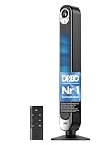 Dreo 20dB DC Motor Turmventilator Leiser, 11M Windentfernung Ventilator mit Kühlung Fernbedienung,...