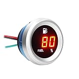 Aumotop Digitale Kraftstoffstandsanzeige mit blinkendem Alarm Auto-Kraftstoffstandsmesser 9-35 V...