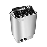 POOIQX Saunaraum Saunaofen Haushalt Kleiner Edelstahl Schweißdampfofen Heizung Heizgeräte...